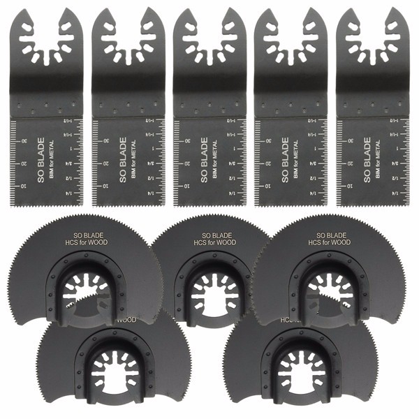 10st 35mm 88mm Zaagbladen Oscillerende Multi Tool voor Fein Dewalt Poerter Cable