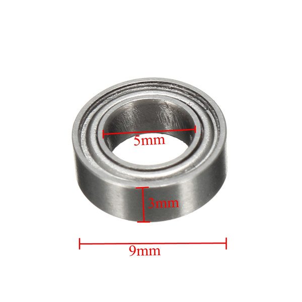 10st MR95ZZ 5x9x3mm Miniatuurkogellagers Deep Groove Ball Bearing