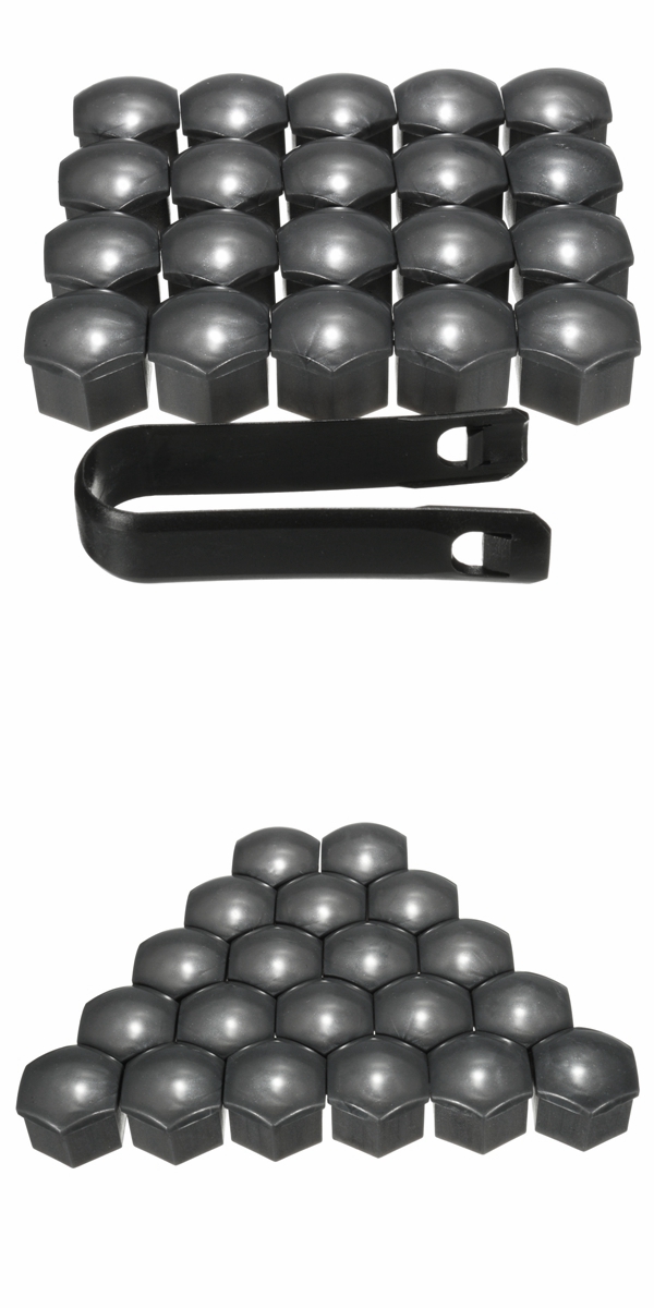 20 stuks 17mm wielmutsdeksels Bolt Caps Romoval Tool Key ABS Plastic voor Audi