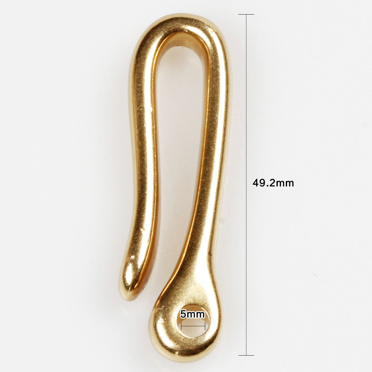Brass Keychain Belt U Hook