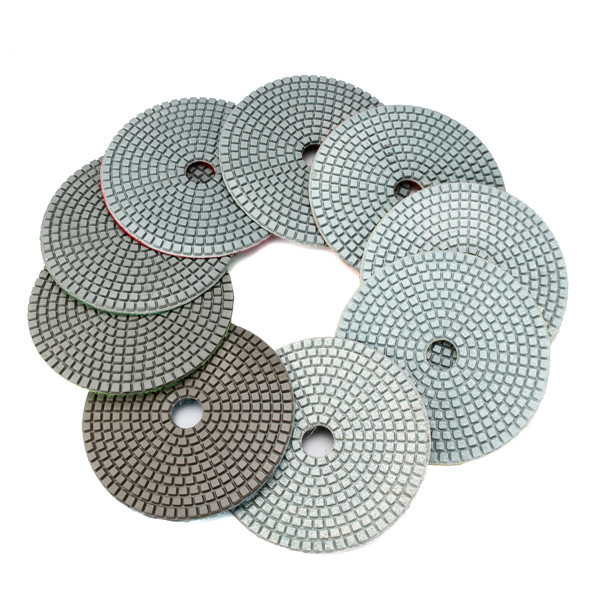 5 Inch 30-6000 Grit Diamond Polishing Pad Wet Dry Sanding Disc for Marble Concrete Granite Glass