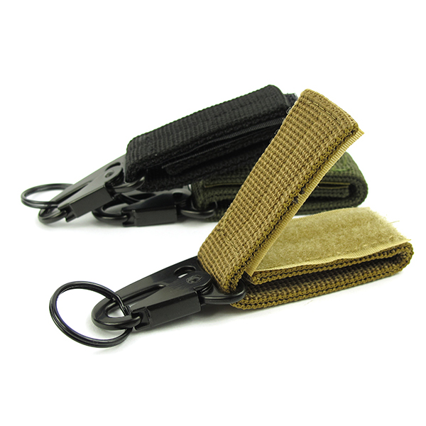 Carabiner Hook Buckle Nylon Molle Belt Hanging Key Ring Outdoor Tool (4)